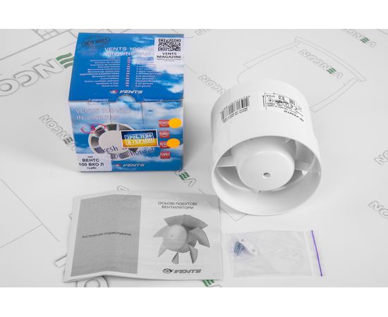 Канальний вентилятор Вентс 100 ВКО Л турбо, зображення 7