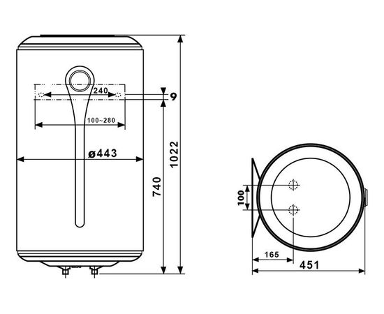 Бойлер Atlantic Steatite Ego VM 100 D400-1-BC, изображение 8