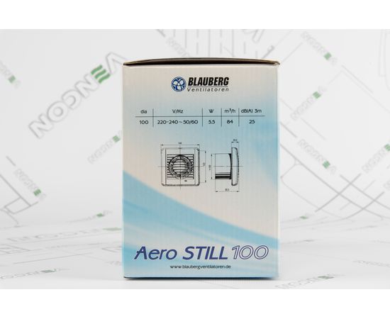Вытяжной вентилятор Blauberg Aero Still 100 H, изображение 5