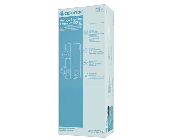 Бойлер Atlantic Vertigo Steatite Essential 100 MP-080 2F 220E-S, изображение 4