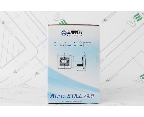 Вытяжной вентилятор Blauberg Aero Still 125 H, изображение 6