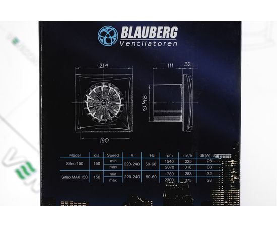 Витяжний вентилятор Blauberg Sileo 150 S, зображення 7