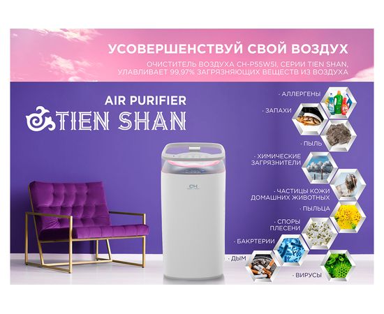 Очиститель воздуха Cooper&Hunter CH-P55W5I Tien-shan, изображение 5