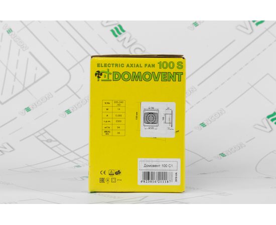 Вытяжной вентилятор Домовент 100 С1, изображение 7