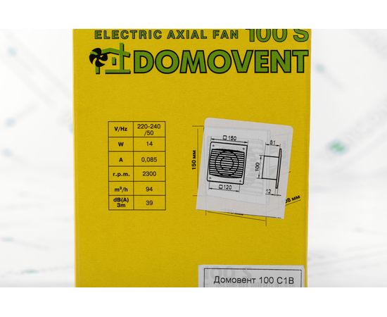 Вытяжной вентилятор Домовент 100 С1В, изображение 8