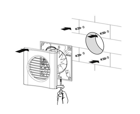 Вытяжной вентилятор Домовент 100 Тиша Л, изображение 4