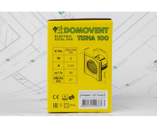Вытяжной вентилятор Домовент 100 Тиша В, изображение 7