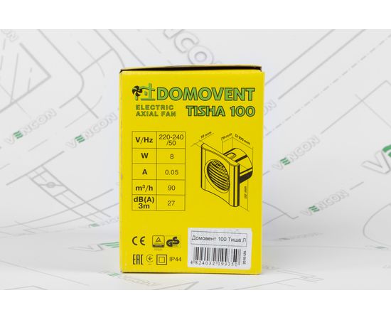 Вытяжной вентилятор Домовент 100 Тиша Л, изображение 10