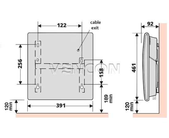 Электрический конвектор Atlantic F119 CMG TLC/M2 500, изображение 3