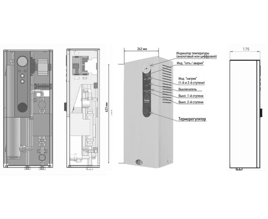Електричний котел Tenko Стандарт 4,5 380, зображення 7