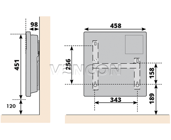 Электрический конвектор Atlantic F17 Essential CMG BL-meca 1000, изображение 2