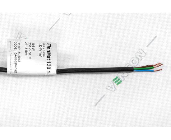 Електрична тепла підлога Ensto FinnMat EFHFM130.15, зображення 4