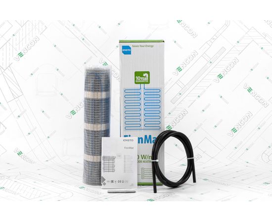Електрична тепла підлога Ensto FinnMat EFHFM130.15, зображення 7