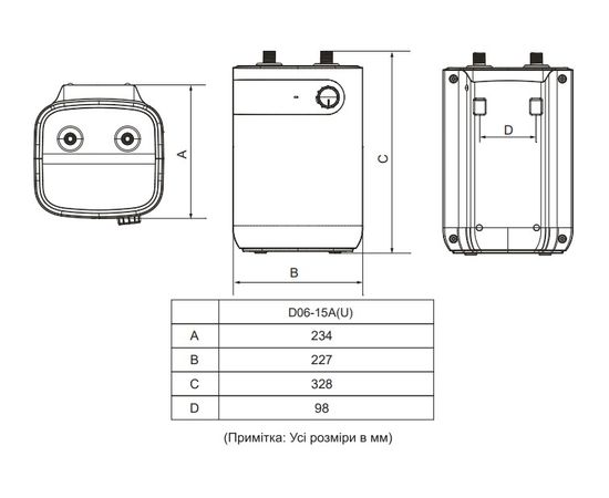 Бойлер Midea D06-20VA(U), изображение 9
