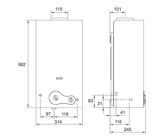 Газовая колонка Atlantic by innovita Trento Pilot MAX 11, изображение 8
