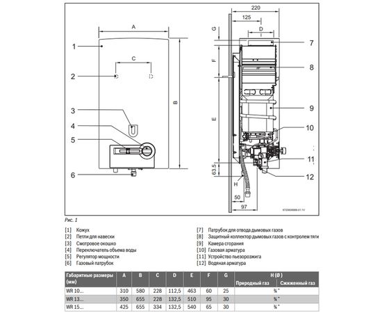 Газова колонка Bosch Therm 4000 O WR 10-2 P (7701331615), зображення 7