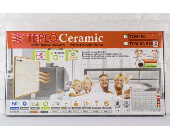 Панельный обогреватель Teploceramic TCM 450 49733, изображение 3
