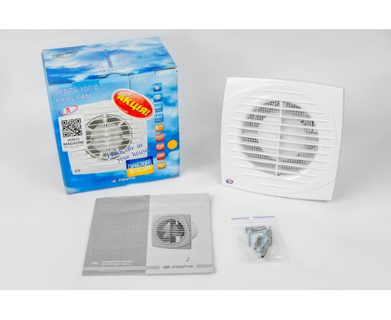 Витяжний вентилятор Вентс 100 Д Л, зображення 2
