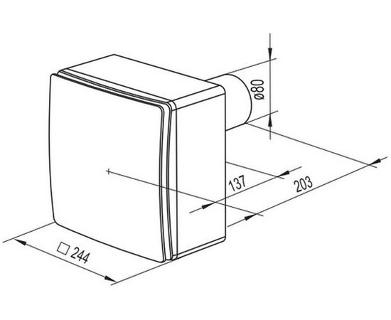 Витяжний вентилятор Вентс ВН-1 80, зображення 7