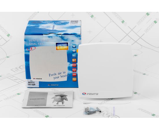 Витяжний вентилятор Вентс 100 ЛДВ, зображення 8