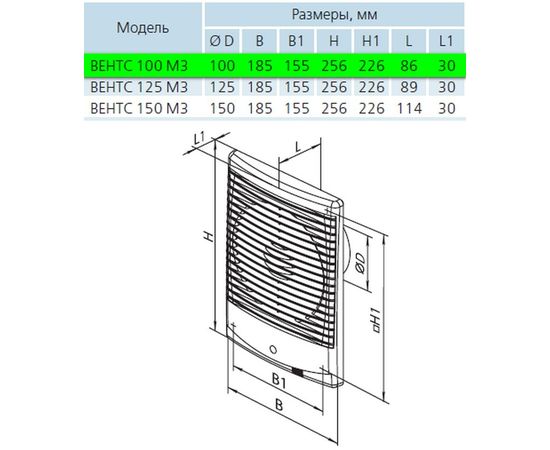 Витяжний вентилятор Вентс 100 М3Т Турбо, зображення 2