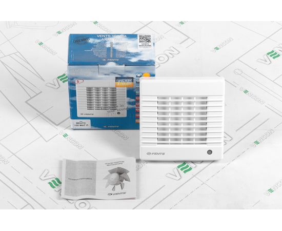 Витяжний вентилятор Вентс 100 МАТ Л, зображення 8