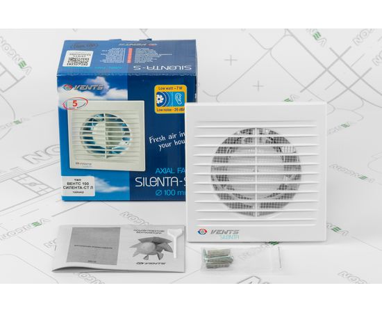 Витяжний вентилятор Вентс 100 Сілента-СТ Л, зображення 8