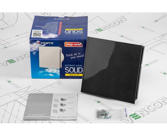 Вытяжной вентилятор Вентс 100 Солид черный сапфир, изображение 10