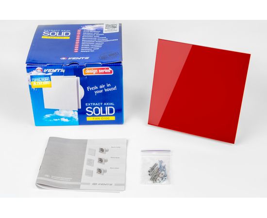 Витяжний вентилятор Вентс 100 Солід червоний, зображення 9