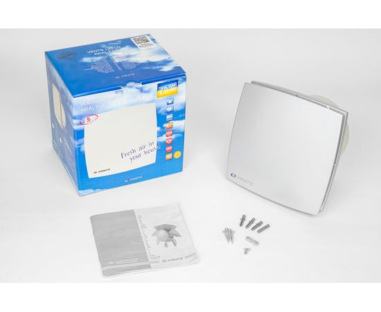 Витяжний вентилятор Вентс 125 ЛД алюміній матовий, зображення 8