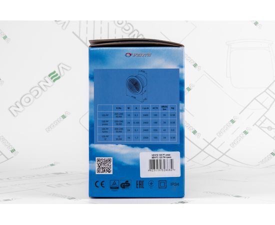 Витяжний вентилятор Вентс 125 ПФ прес, зображення 8