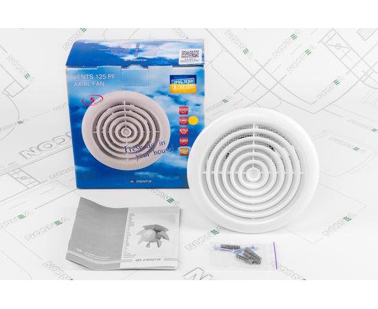 Витяжний вентилятор Вентс 125 ПФ прес, зображення 9