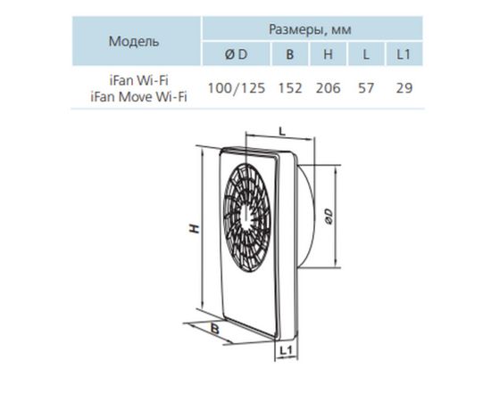 Витяжний вентилятор Вентс iFan Wi-Fi 100, зображення 2