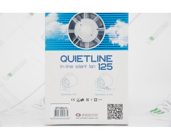 Канальний вентилятор Вентс Квайтлайн 125 Т, зображення 9