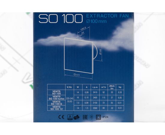 Вытяжной вентилятор Вентс СО 100, изображение 9