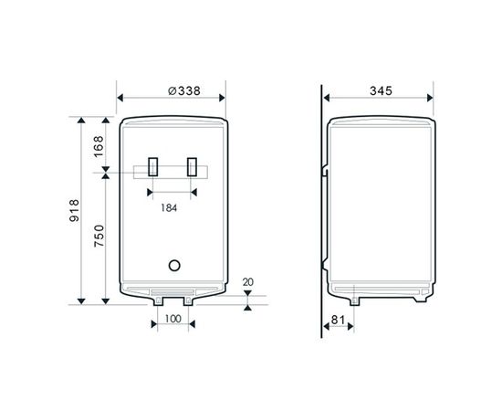 Бойлер Atlantic O'Pro Slim PC 50, изображение 3
