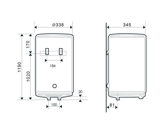 Бойлер Atlantic O'Pro Slim PC 75, изображение 3
