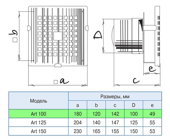 Вытяжной вентилятор Blauberg Art 100-1, изображение 16
