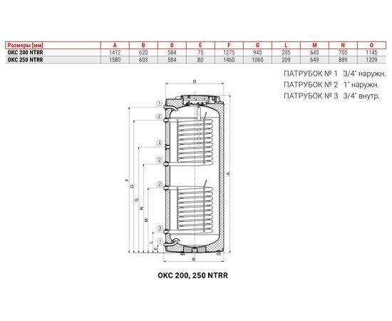Бойлер косвенного нагрева Drazice OKC 200 NTRR (110790801), изображение 2