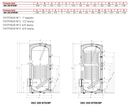 Бойлер непрямого нагріву Drazice OKC 300 NTRR/BP (121090101), зображення 2