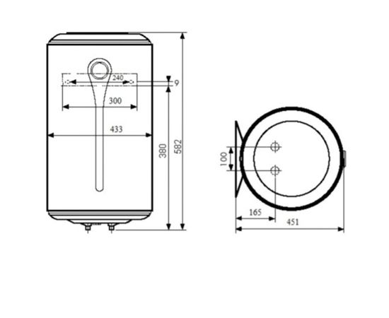 Водонагрівач Atlantic Steatite Elite VM 50 D400-2-BC 1500W, зображення 8