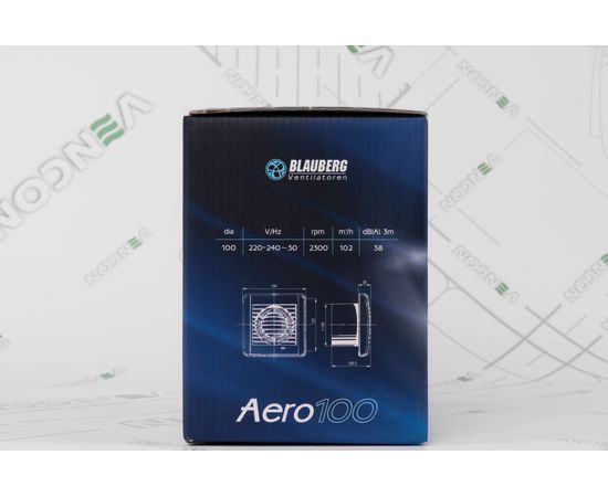 Вытяжной вентилятор Blauberg Aero Chrome 100, изображение 6