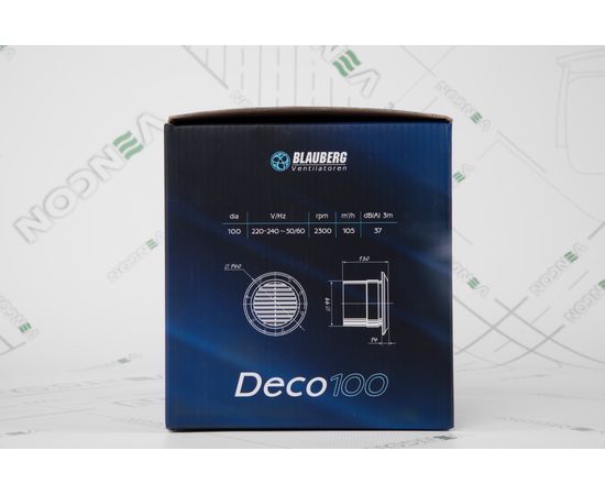 Витяжний вентилятор Blauberg Deco Chrome 100, зображення 7