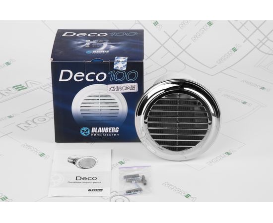 Витяжний вентилятор Blauberg Deco Chrome 100, зображення 8