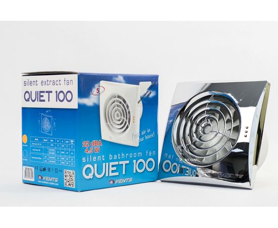 Вытяжной вентилятор Вентс 100 Квайт Хром, изображение 9