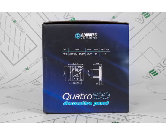 Витяжний вентилятор Blauberg Quatro 100 T, зображення 6