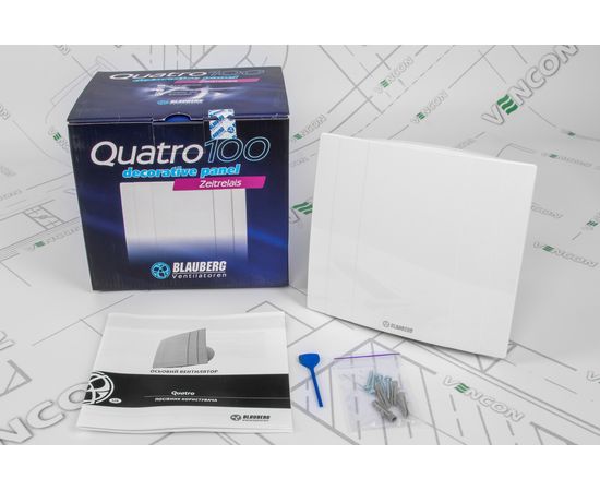 Витяжний вентилятор Blauberg Quatro 100 T, зображення 7