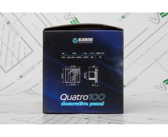 Вытяжной вентилятор Blauberg Quatro 100, изображение 6