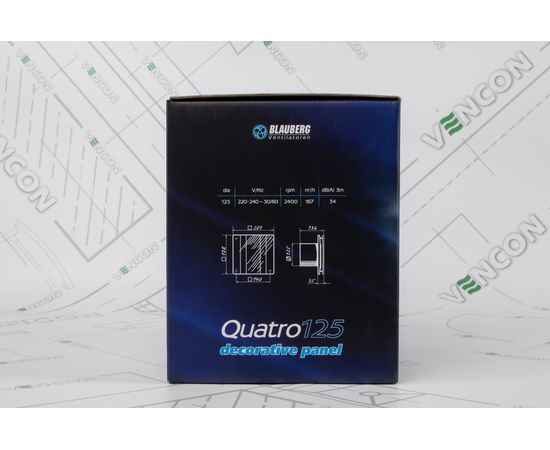 Витяжний вентилятор Blauberg Quatro 125, зображення 10