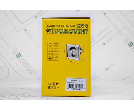 Вытяжной вентилятор Домовент 125 С Т, изображение 7